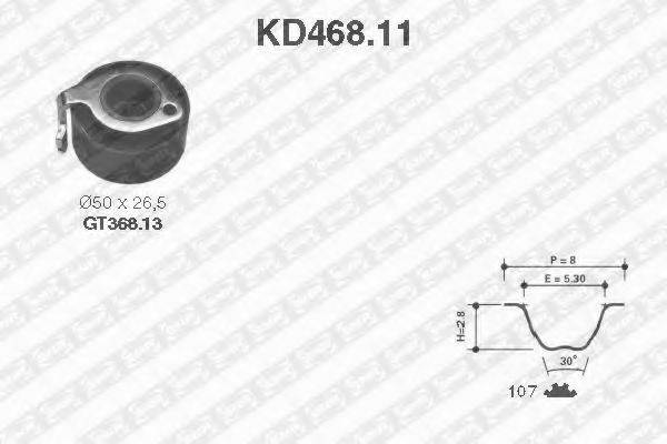 SNR KD46811 Комплект ременя ГРМ