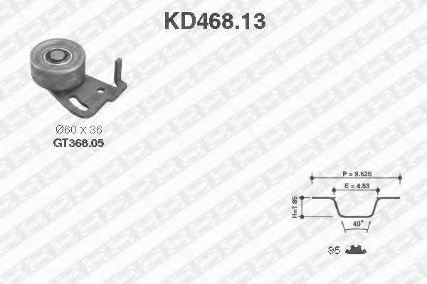 SNR KD46813 Комплект ременя ГРМ