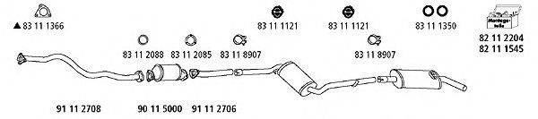 HJS VW1065 Система випуску ОГ