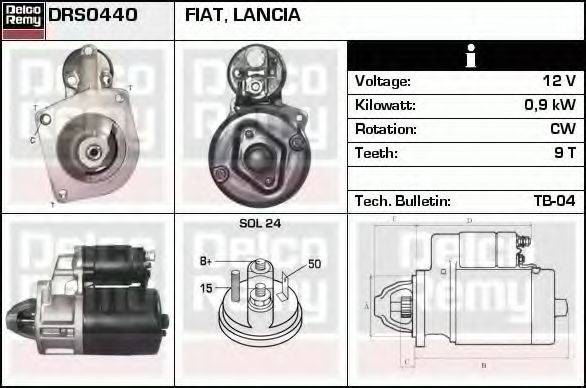 DELCO REMY DRS0440 Стартер