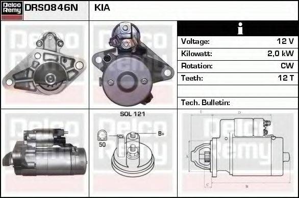 DELCO REMY DRS0846N Стартер