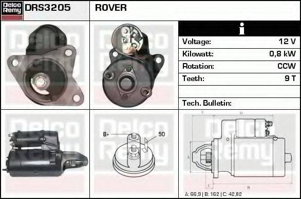 DELCO REMY DRS3205 Стартер