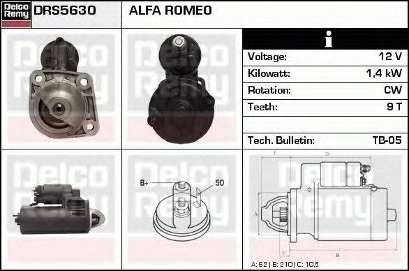 DELCO REMY DRS5630 Стартер