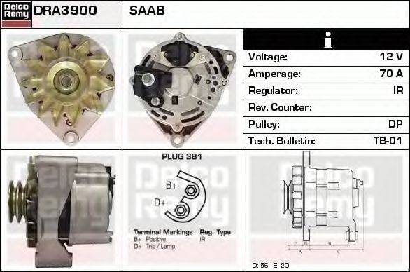 DELCO REMY DRA3900 Генератор