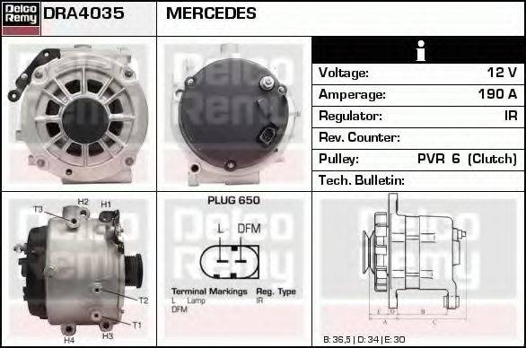 DELCO REMY DRA4035 Генератор