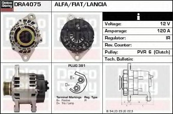 DELCO REMY DRA4075 Генератор