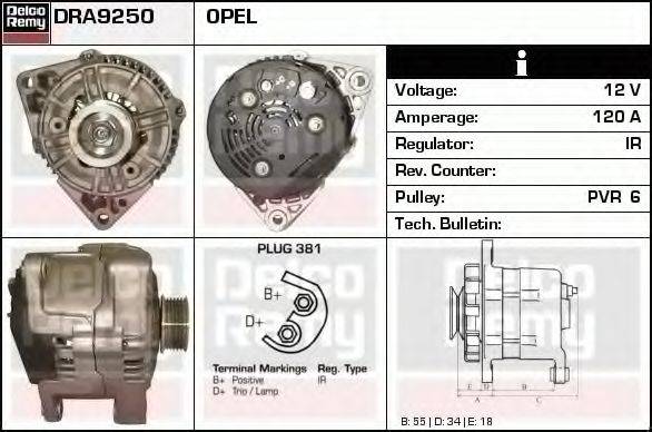 DELCO REMY DRA9250 Генератор