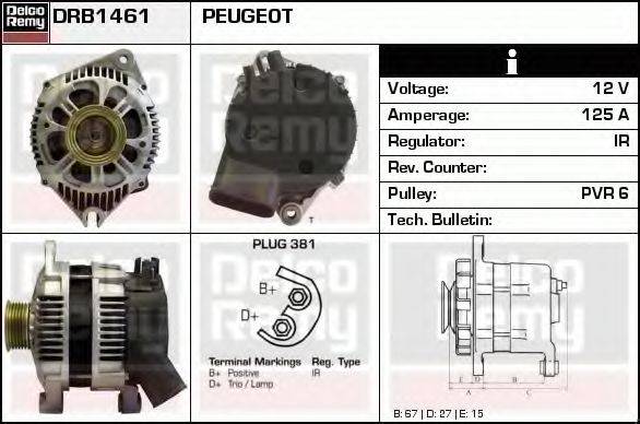 DELCO REMY DRB1461 Генератор