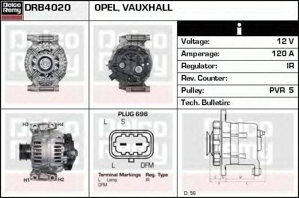 DELCO REMY DRB4020 Генератор