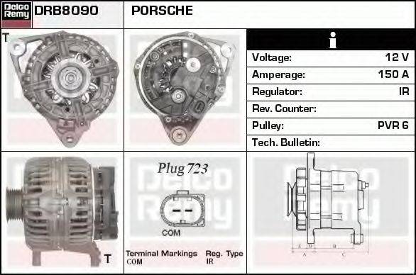 DELCO REMY DRB8090 Генератор