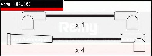 DELCO REMY DRL09 Комплект дротів запалювання