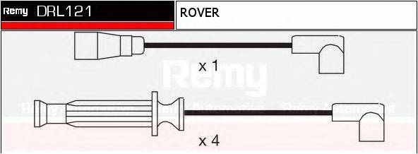 DELCO REMY DRL121 Комплект дротів запалювання