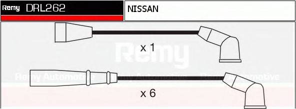 DELCO REMY DRL262 Комплект дротів запалювання