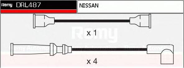 DELCO REMY DRL487 Комплект дротів запалювання