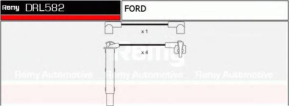 DELCO REMY DRL582 Комплект дротів запалювання