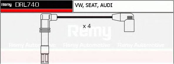 DELCO REMY DRL740 Комплект дротів запалювання