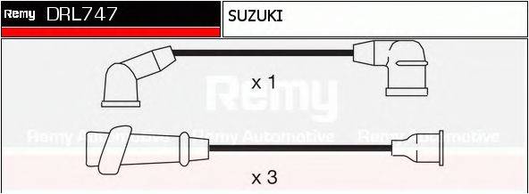 DELCO REMY DRL747 Комплект дротів запалювання