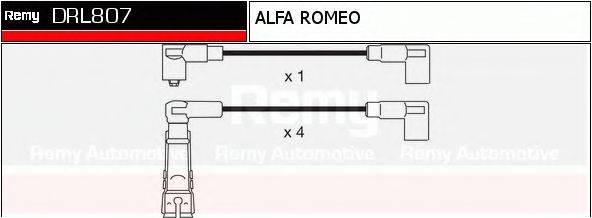 DELCO REMY DRL807 Комплект дротів запалювання