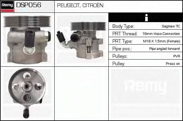 DELCO REMY DSP056 Гідравлічний насос, кермо