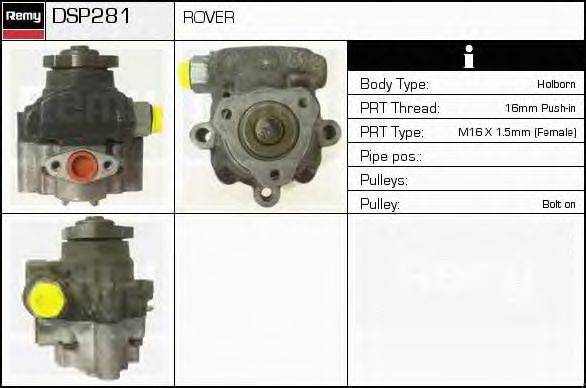 DELCO REMY DSP281 Гідравлічний насос, кермо