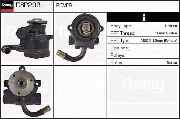 DELCO REMY DSP293 Гідравлічний насос, кермо