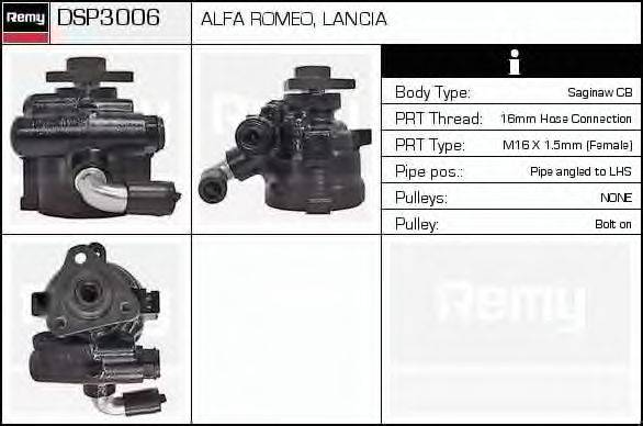 DELCO REMY DSP3006 Гідравлічний насос, кермо