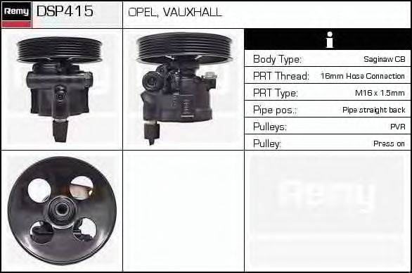 DELCO REMY DSP415 Гідравлічний насос, кермо