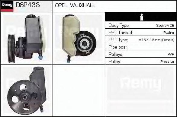 DELCO REMY DSP433 Гідравлічний насос, кермо