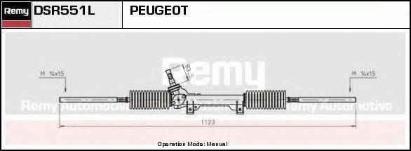 DELCO REMY DSR551L Рульовий механізм