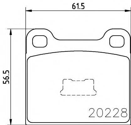 PAGID T0449 Комплект гальмівних колодок, дискове гальмо