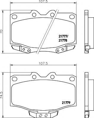 PAGID T3057 Комплект гальмівних колодок, дискове гальмо