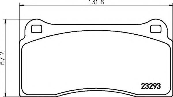 PAGID T1201 Комплект гальмівних колодок, дискове гальмо