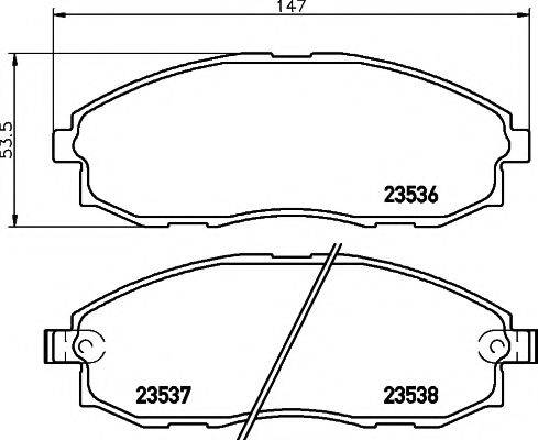 PAGID T1242 Комплект гальмівних колодок, дискове гальмо