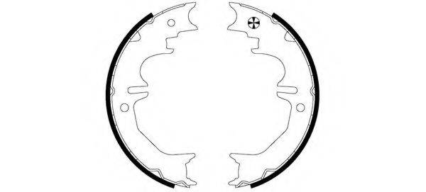 PAGID H9895 Комплект гальмівних колодок, стоянкова гальмівна система