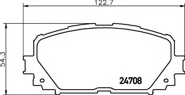 PAGID T1764 Комплект гальмівних колодок, дискове гальмо