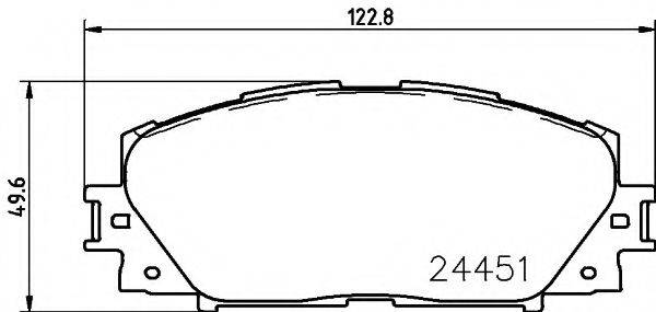 PAGID T2131 Комплект гальмівних колодок, дискове гальмо