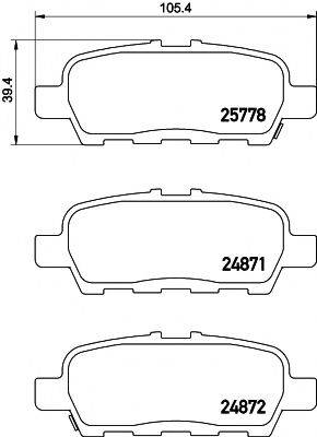 PAGID T2294 Комплект гальмівних колодок, дискове гальмо