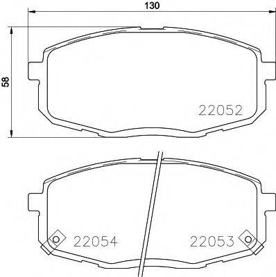 PAGID T2403 Комплект гальмівних колодок, дискове гальмо