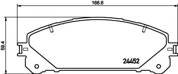 PAGID T1997 Комплект гальмівних колодок, дискове гальмо