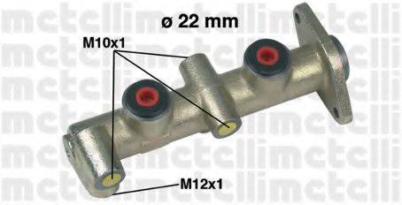 METELLI 050097 головний гальмівний циліндр