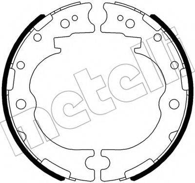 METELLI 530637 Комплект гальмівних колодок, стоянкова гальмівна система