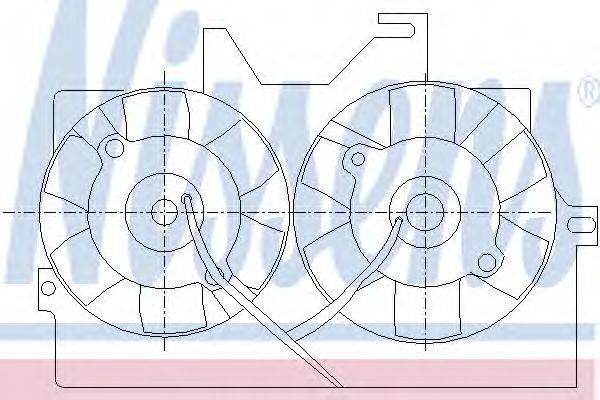 NISSENS 85425 Вентилятор, охолодження двигуна