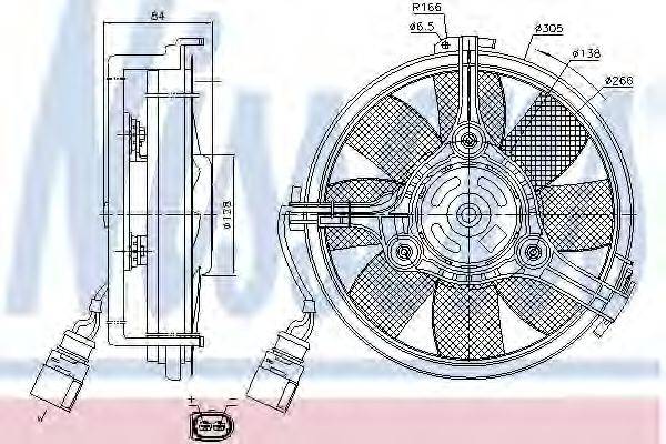 NISSENS 85639 Вентилятор, охолодження двигуна