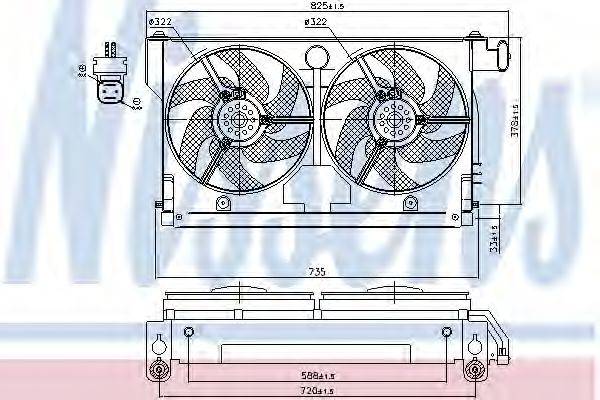 NISSENS 85661 Вентилятор, охолодження двигуна