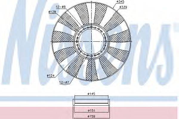 NISSENS 85664 Вентилятор, охолодження двигуна