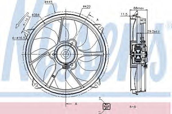 NISSENS 85669 Вентилятор, охолодження двигуна