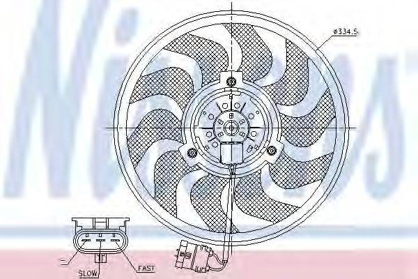 NISSENS 85755 Вентилятор, охолодження двигуна