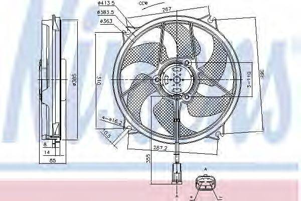 NISSENS 85788 Вентилятор, охолодження двигуна