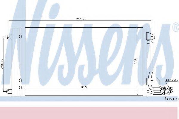 NISSENS 940093 Конденсатор, кондиціонер