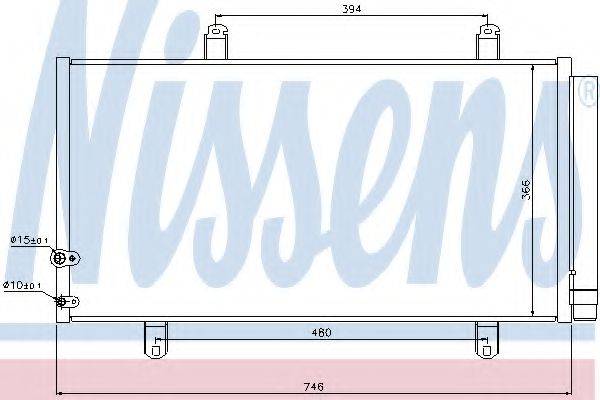 NISSENS 940194 Конденсатор, кондиціонер